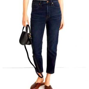 Madewell Roadtripper Stovepipe Jeans Women's Sz 32 High Rise Dark Wash